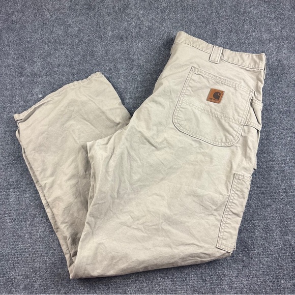 Carhartt Other - CARHARTT Men’s Khaki Dungaree Fit utility work Cargo pants size: 40 x 30